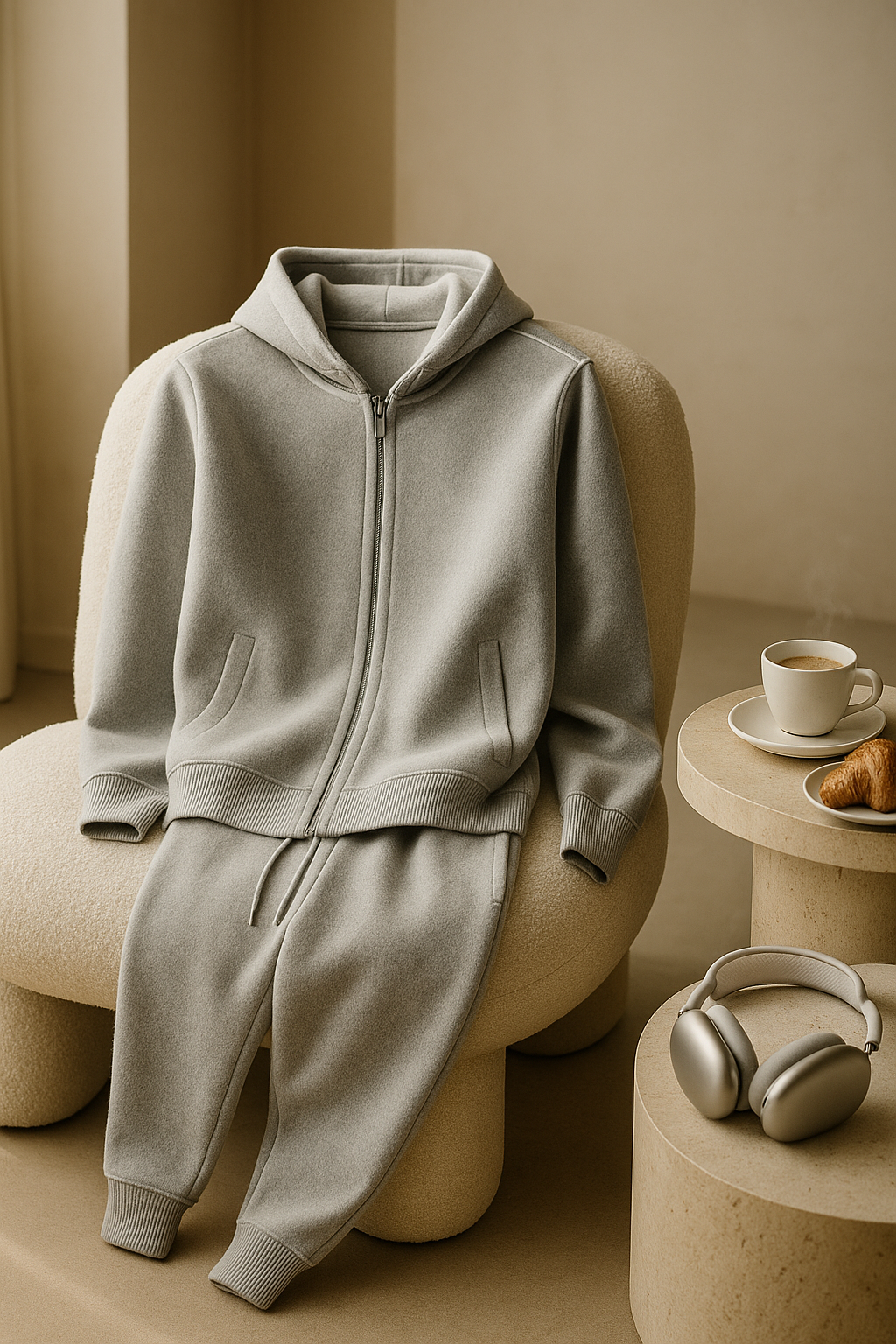 Leonis Cashmere Set Grey