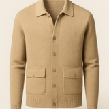 Lorenzo Cashmere Cardigan Beige