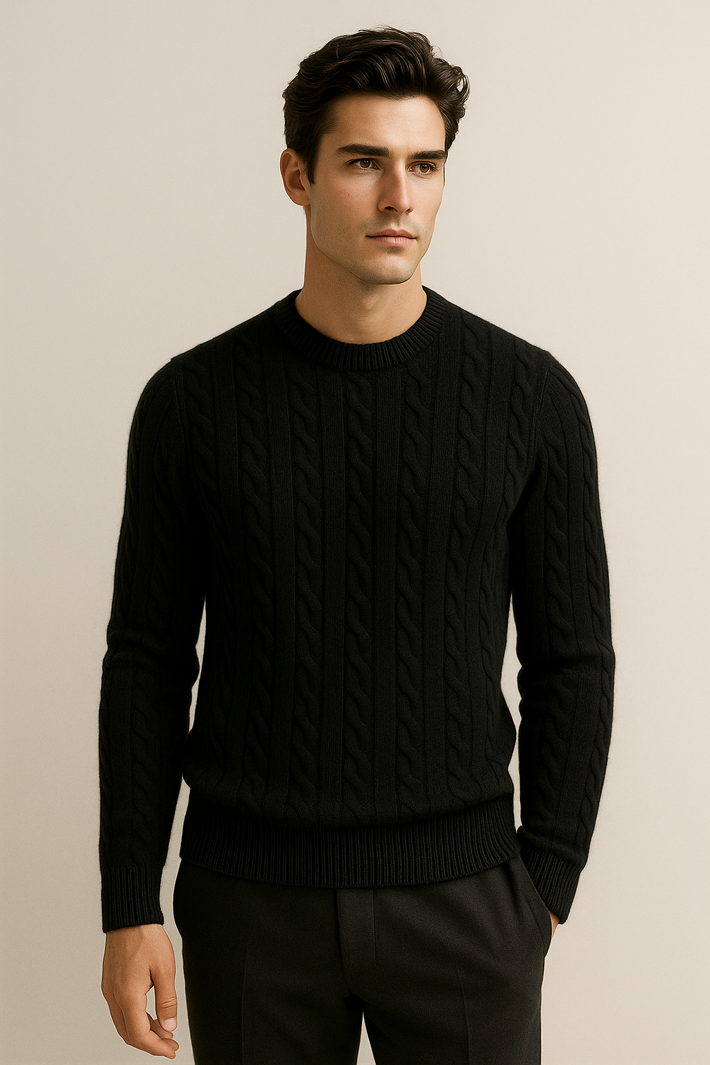 Soreno Cashmere Knit Black