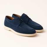 Maretti Suede Lace Shoes Navy