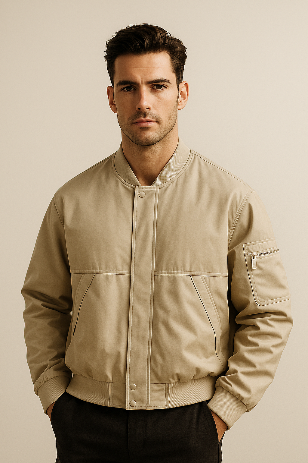 Tavern Bomber Jacket Cream