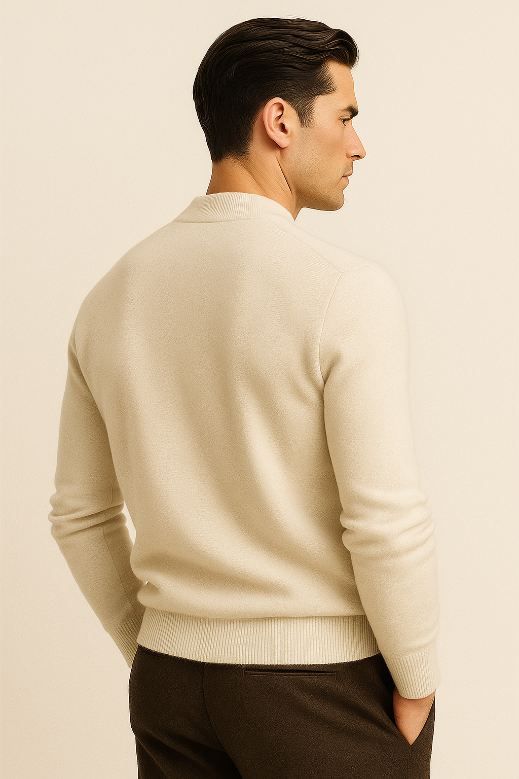 Marenzo Cashmere Crewneck Ivory