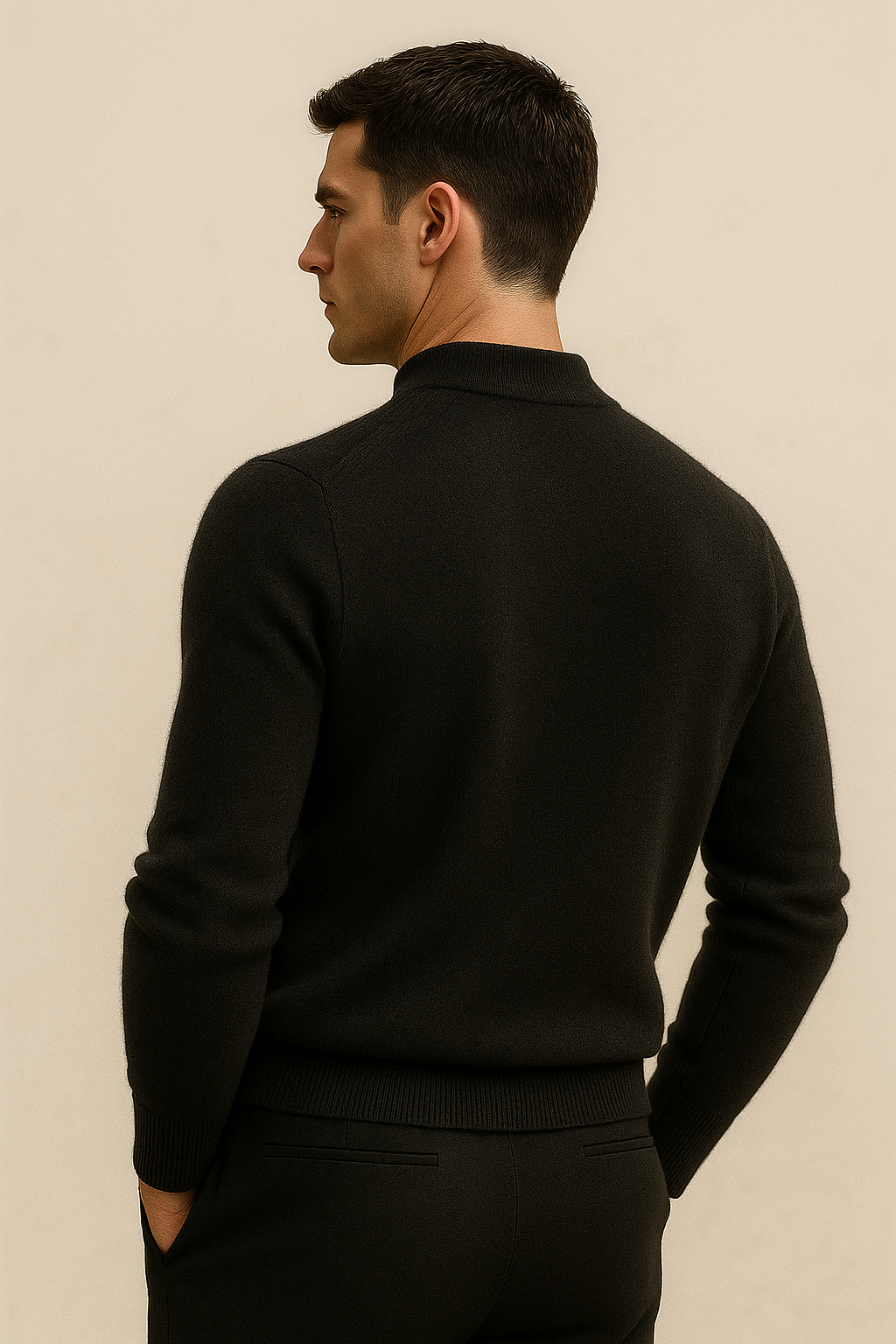 Marenzo Cashmere Crewneck Black