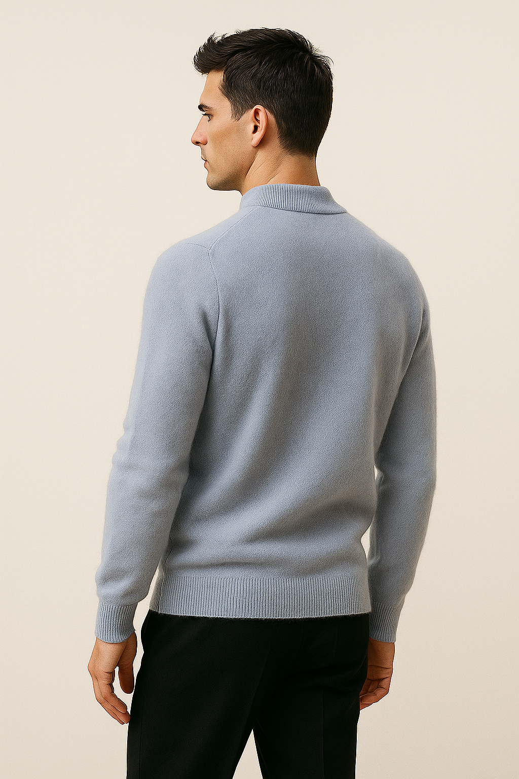 Marenzo Cashmere Crewneck Light Blue