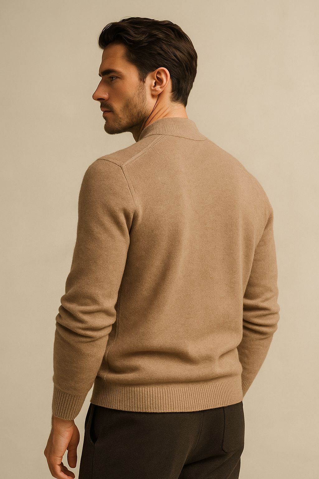 Marenzo Cashmere Crewneck Light Brown