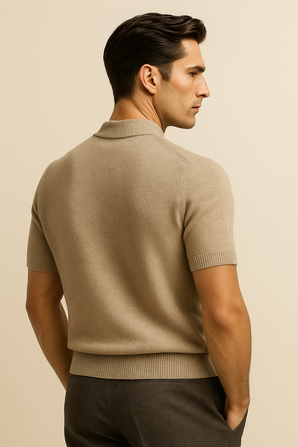 Lucerio Cashmere T-Shirt Sand