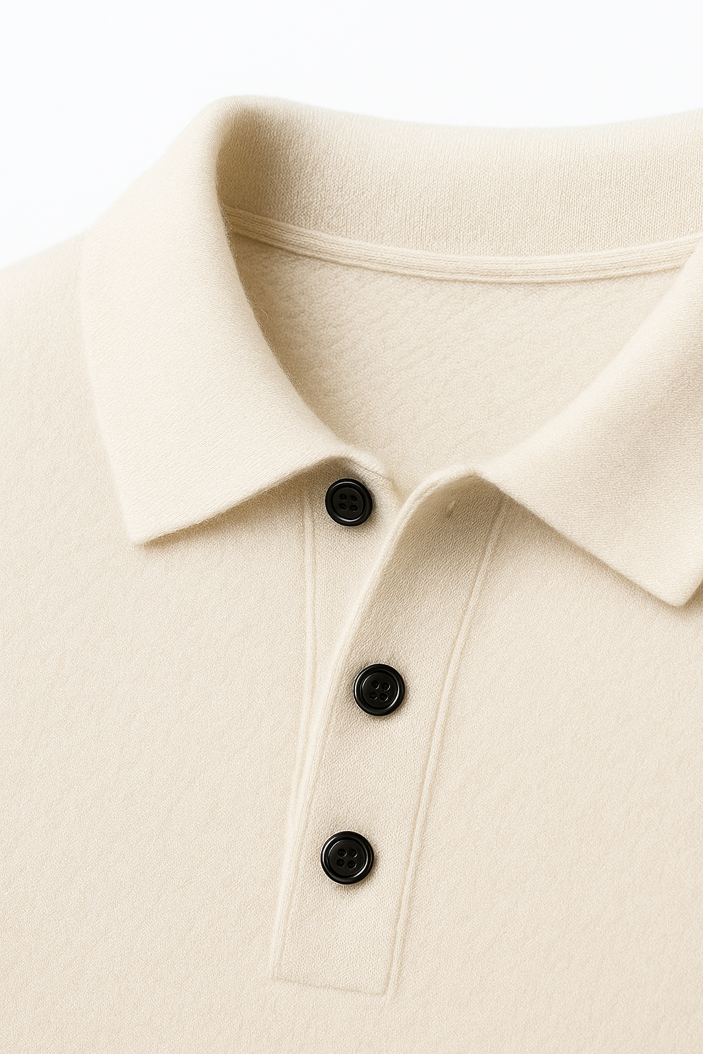 Alessandro Merino Polo Knit Beige