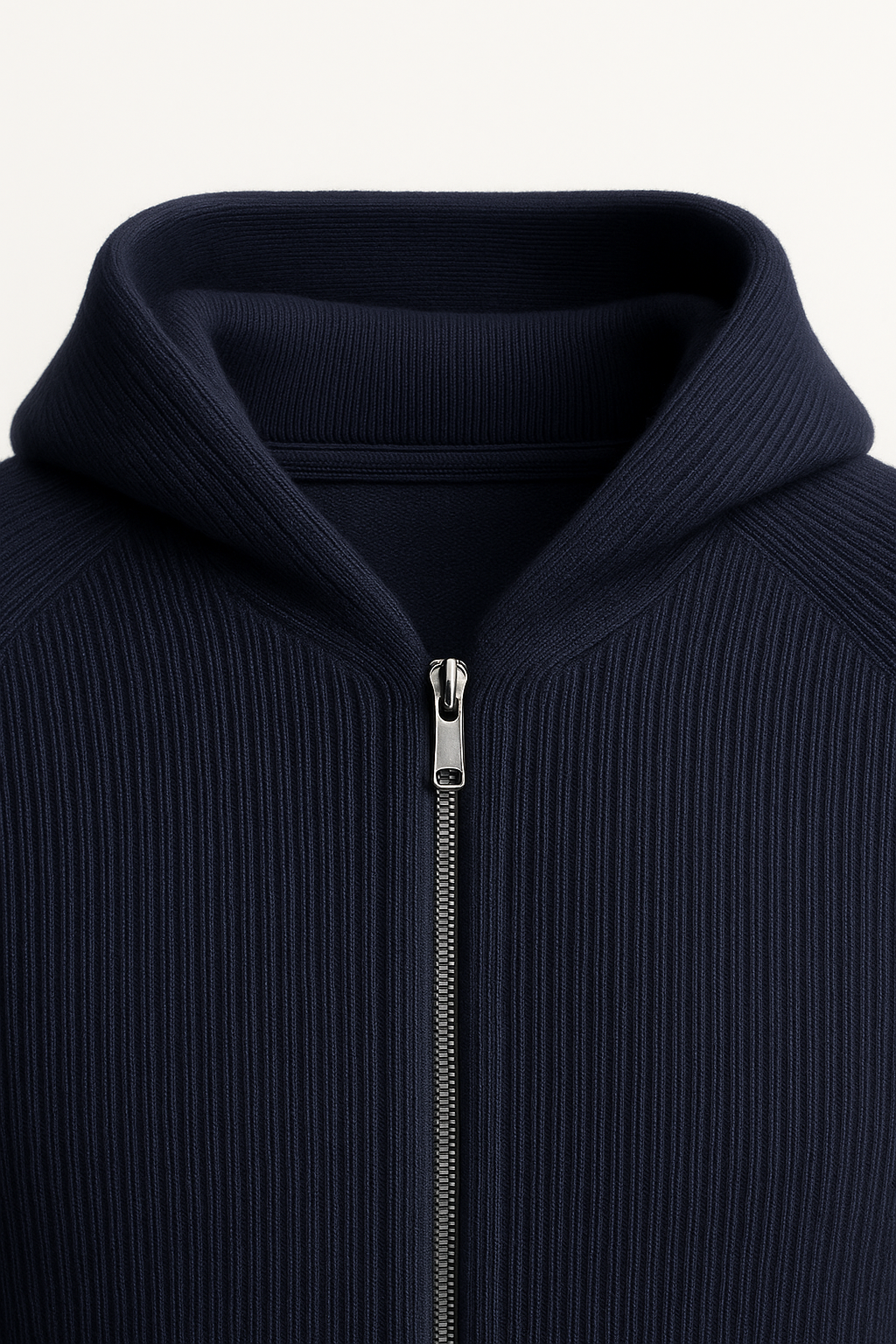 Amalfi Merino Hooded Sweater Navy