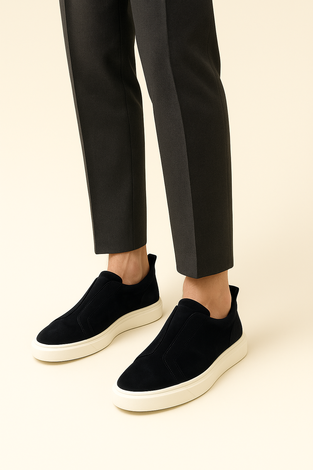 LeoMar V1 Suede Slip-On Navy