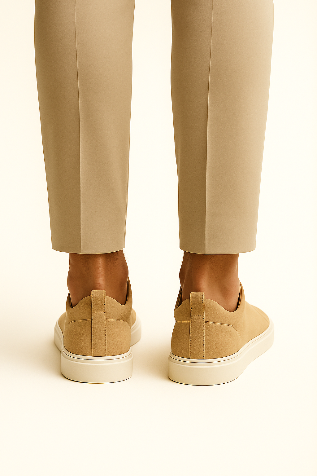 LeoMar V1 Suede Slip-On Beige
