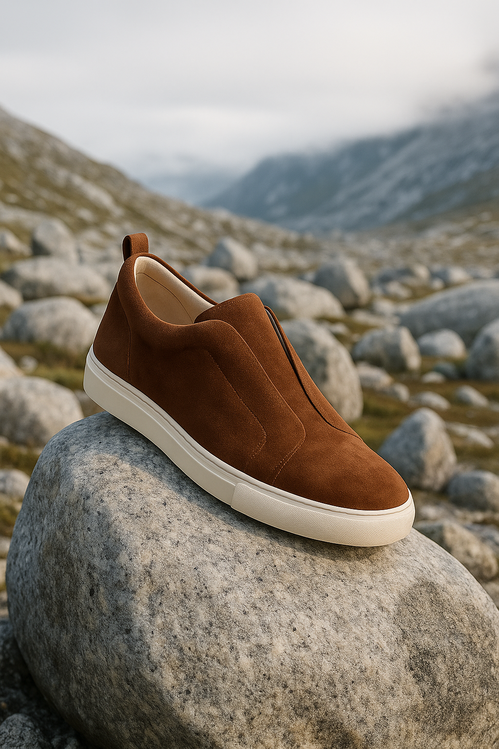 LeoMar V1 Suede Slip-On Brown