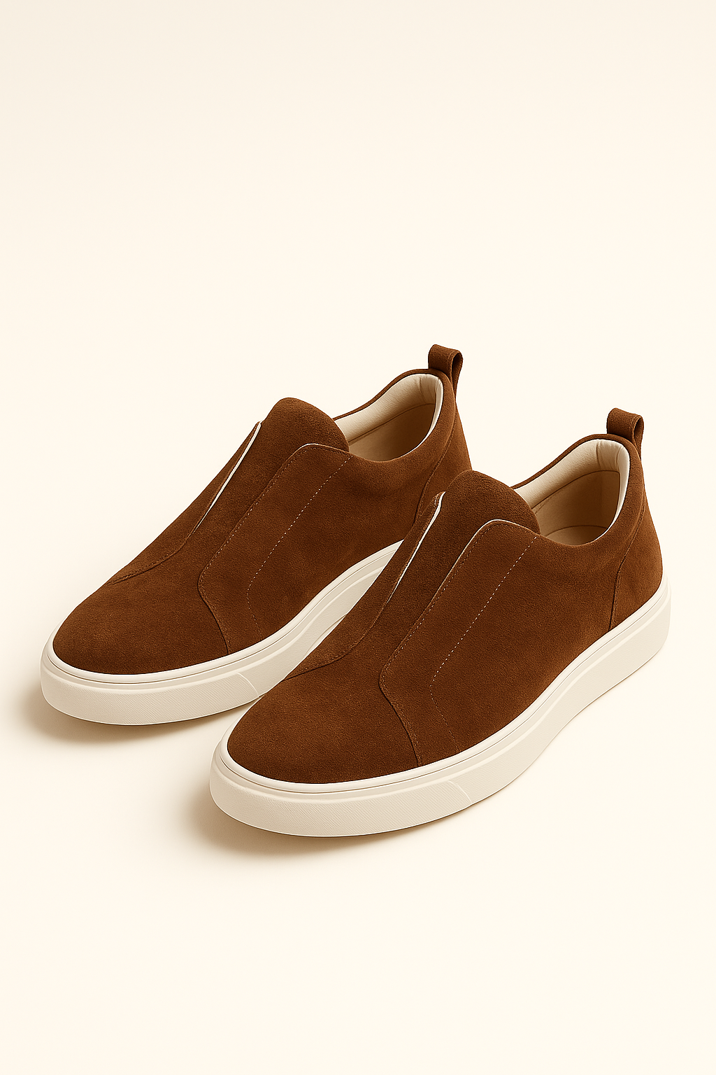 LeoMar V1 Suede Slip-On Brown