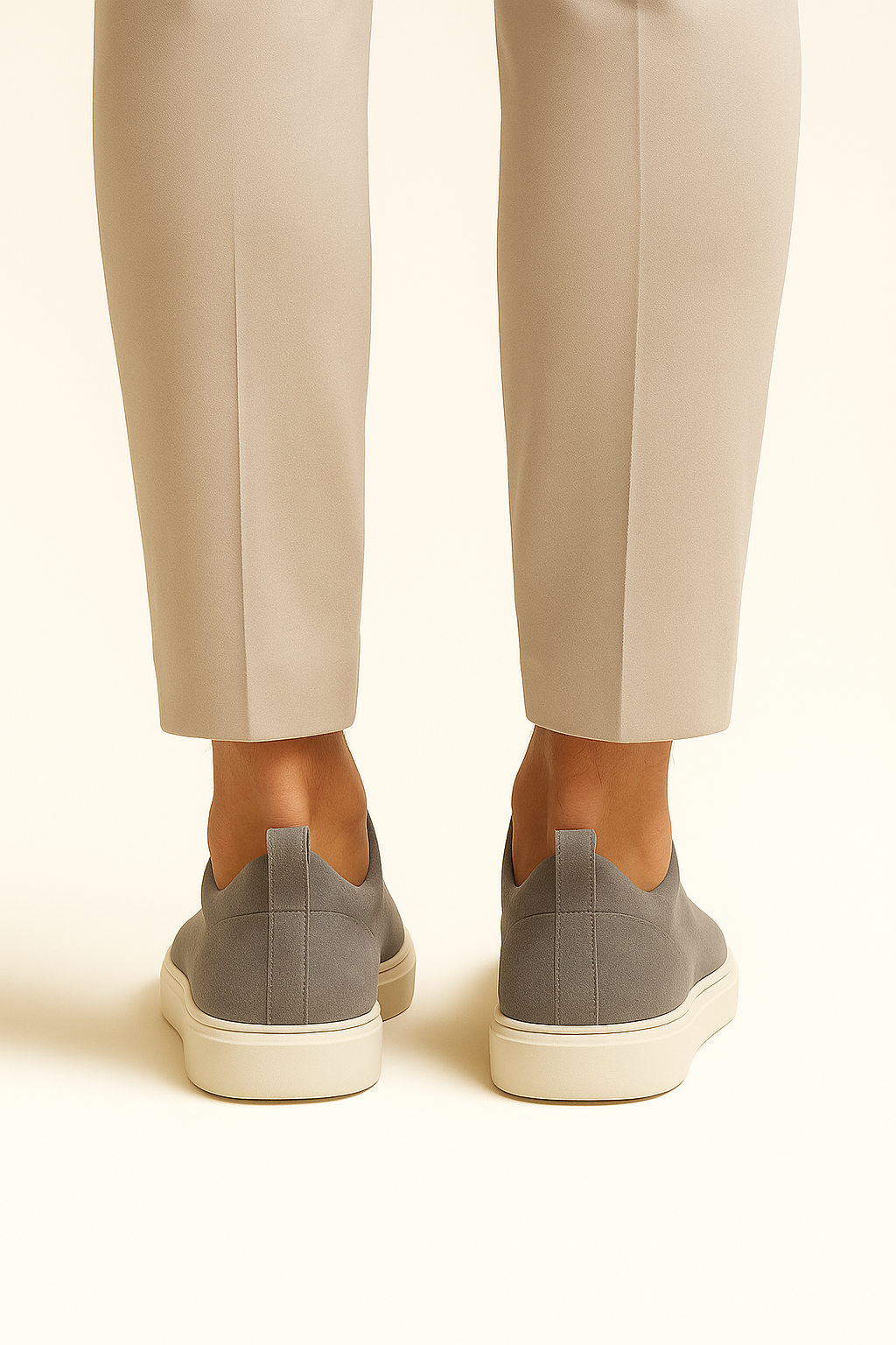 LeoMar V1 Suede Slip-On Grey