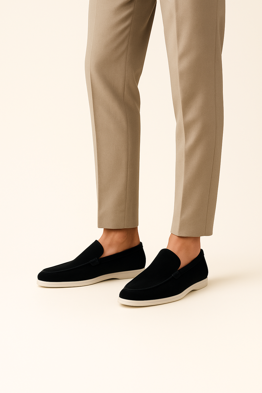 LeoMar V1 Suede Loafers Black