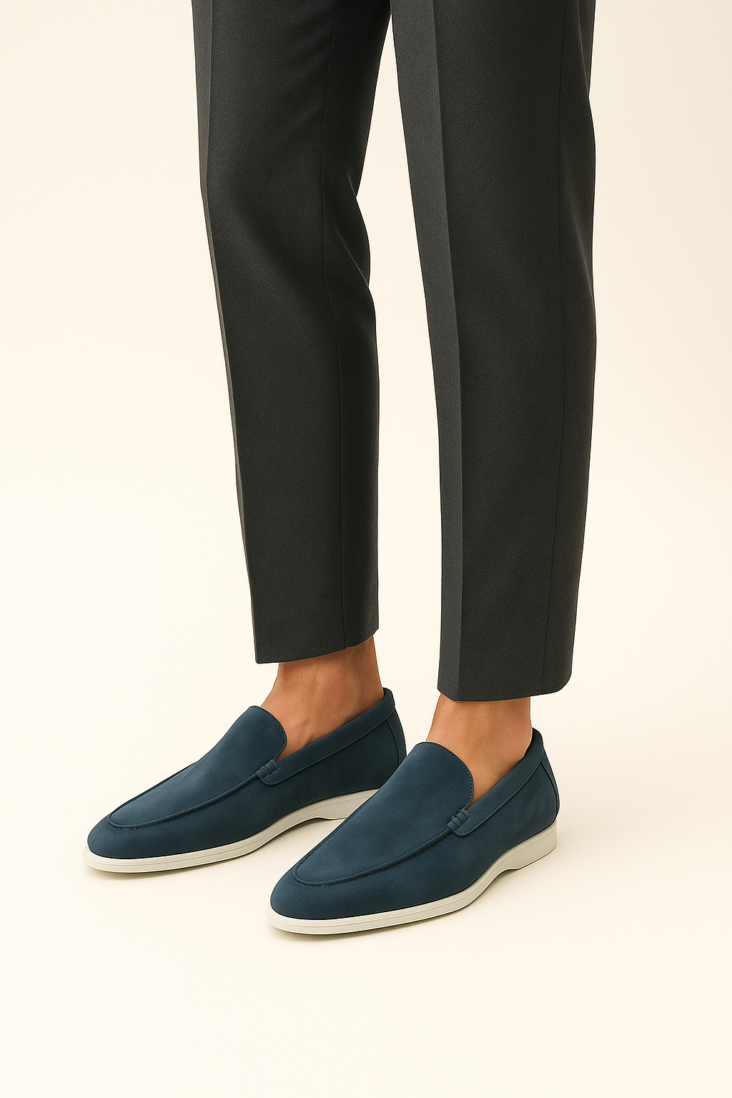 LeoMar V1 Suede Loafers Ocean Teal
