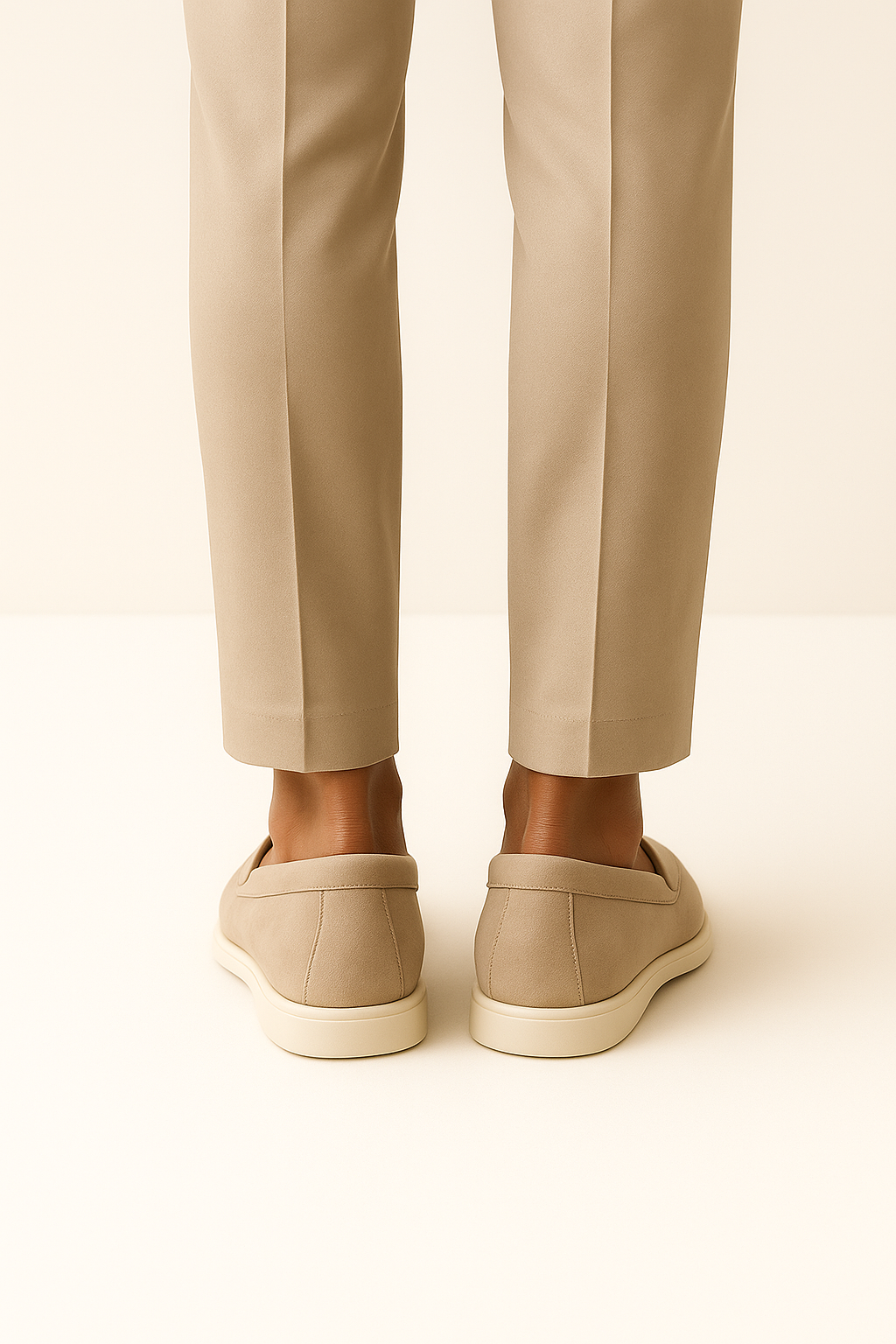 Leonis Suede Loafers Beige