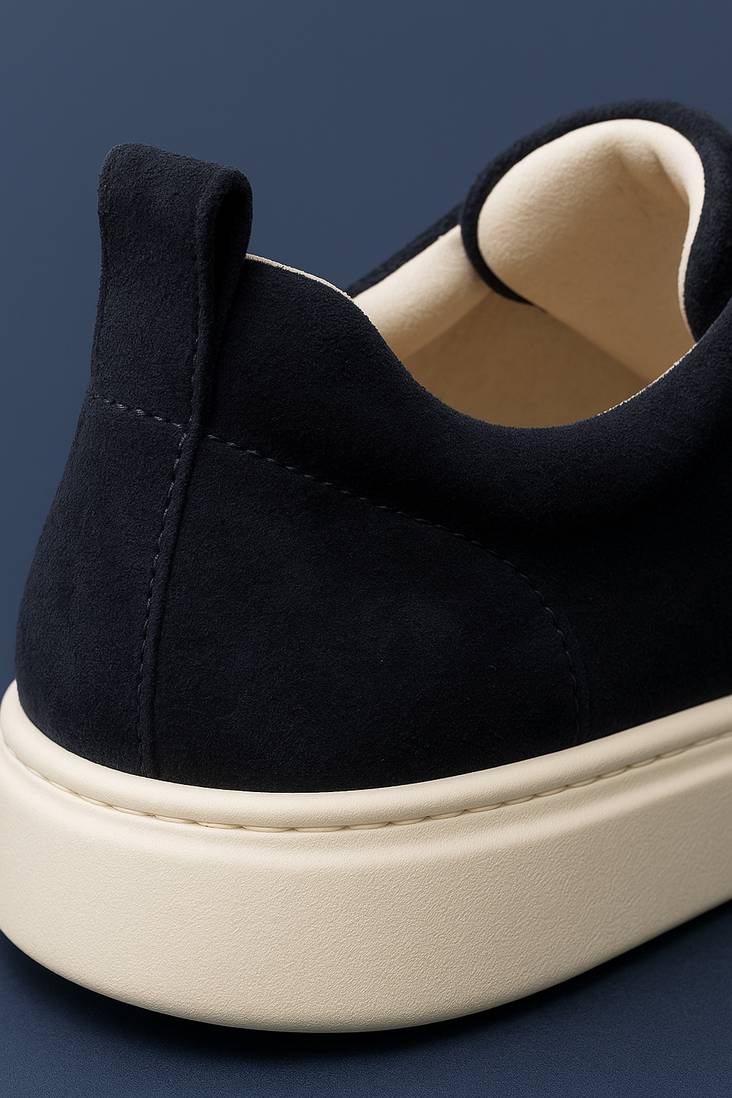 LeoMar V1 Suede Slip-On Navy