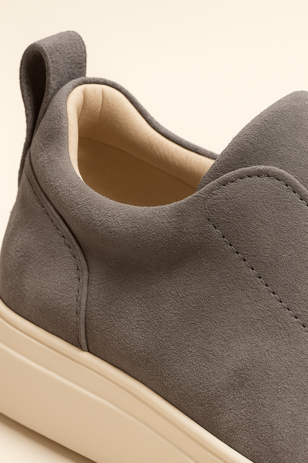 LeoMar V1 Suede Slip-On Grey
