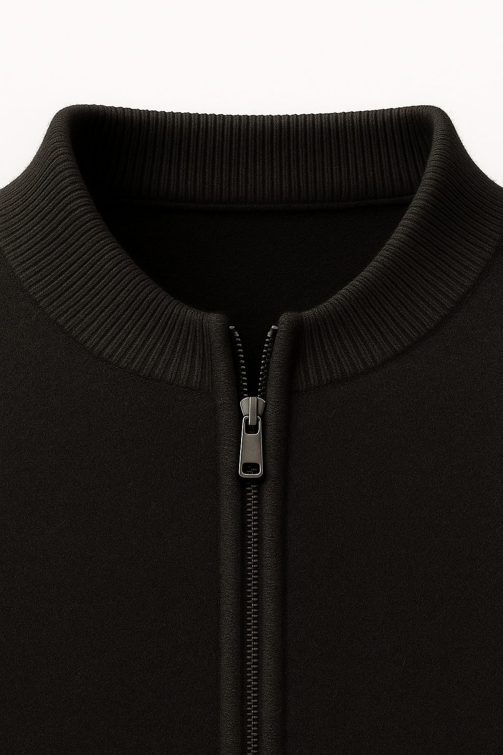 Lorenti Cashmere Zip Knit Black