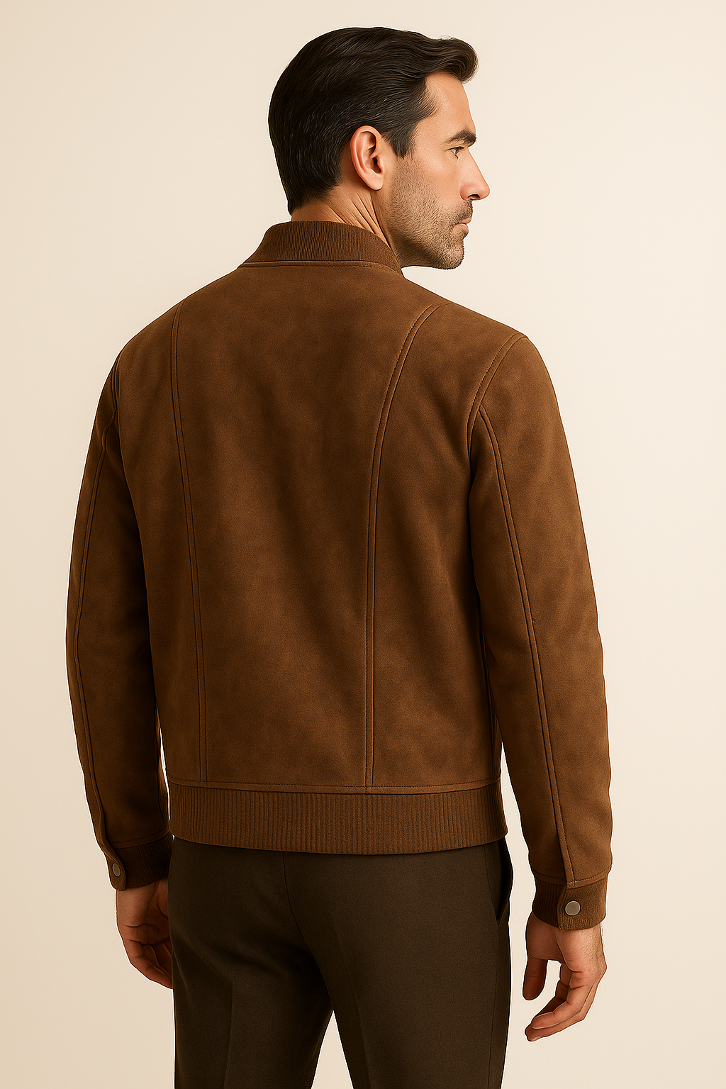 Montieri Suede Bomber Brown