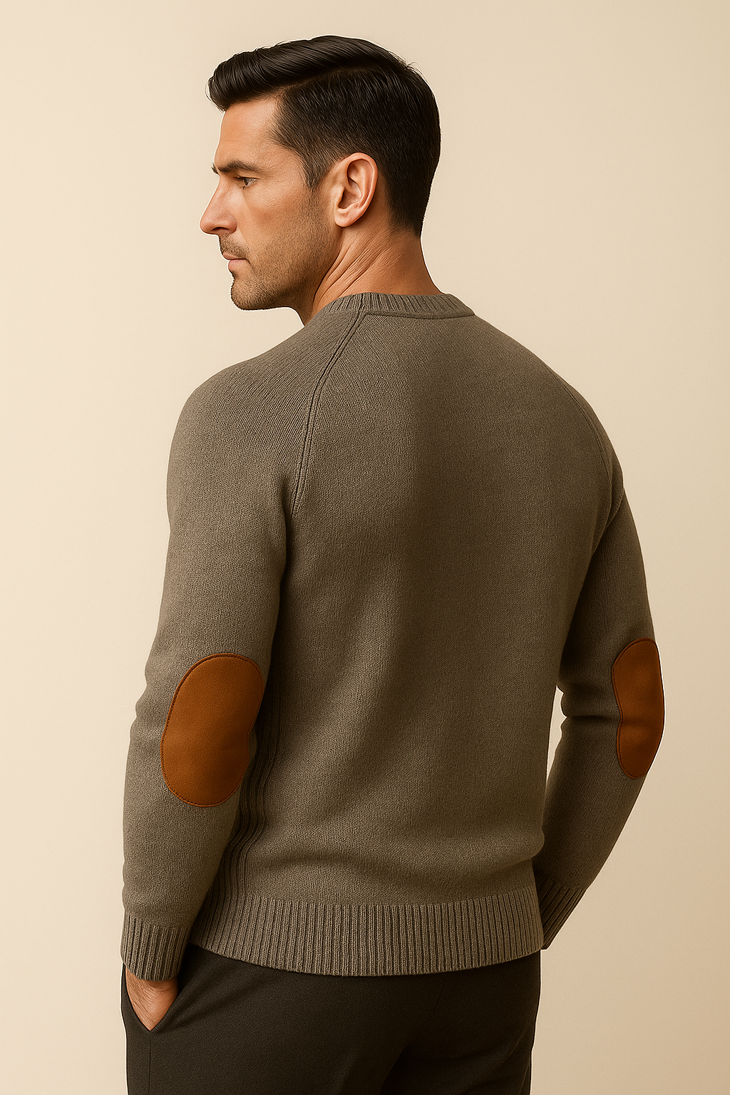 Carviano Crew Knit Grey