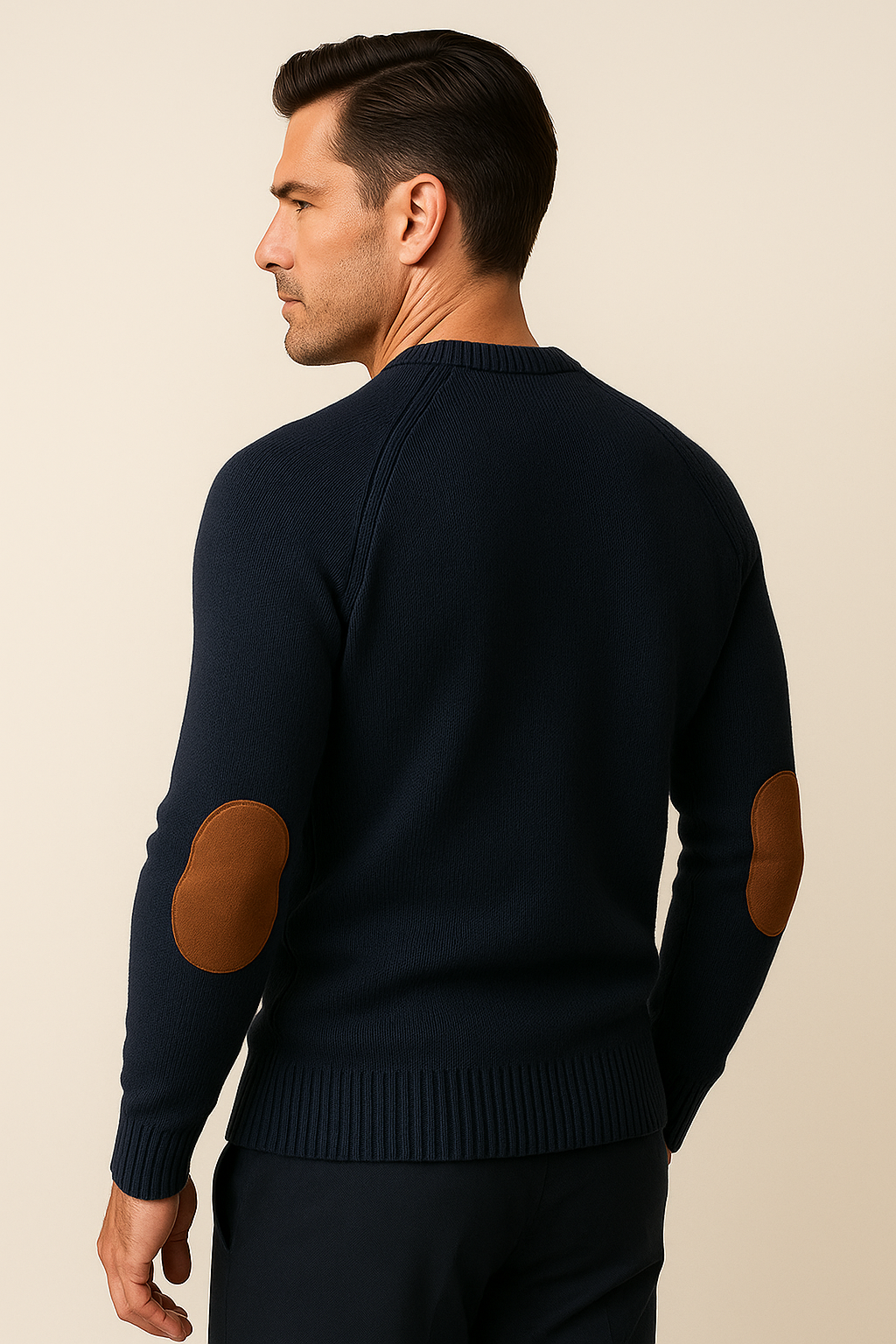 Carviano Crew Knit Navy