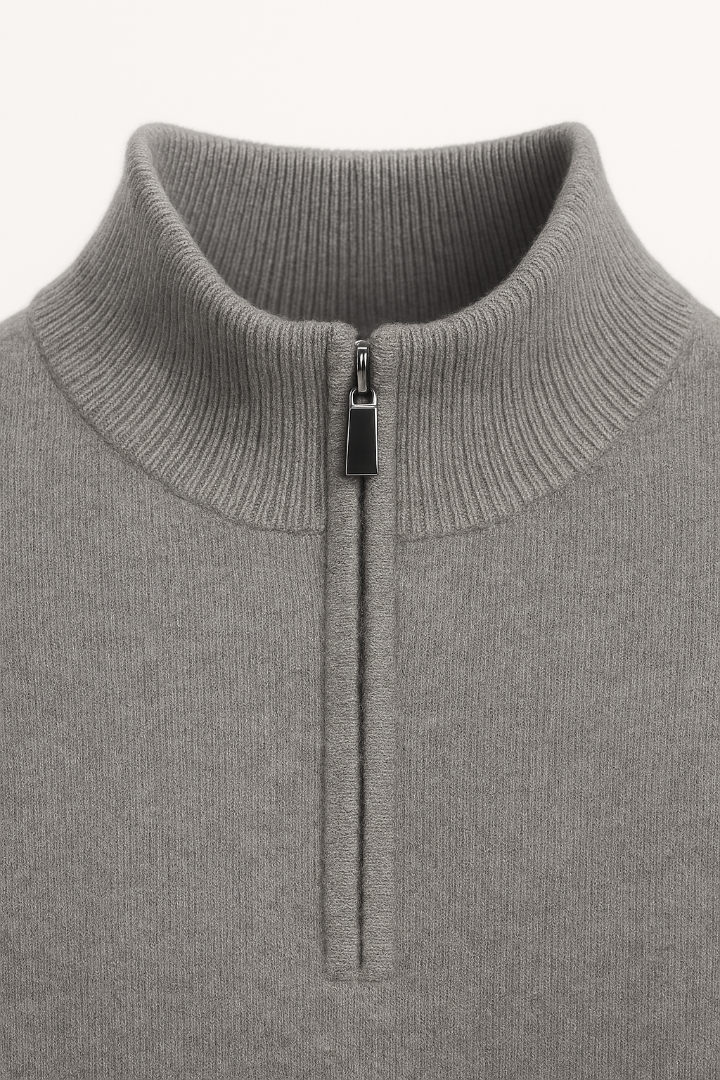 Lunaro Quarter-Zip Knit Grey