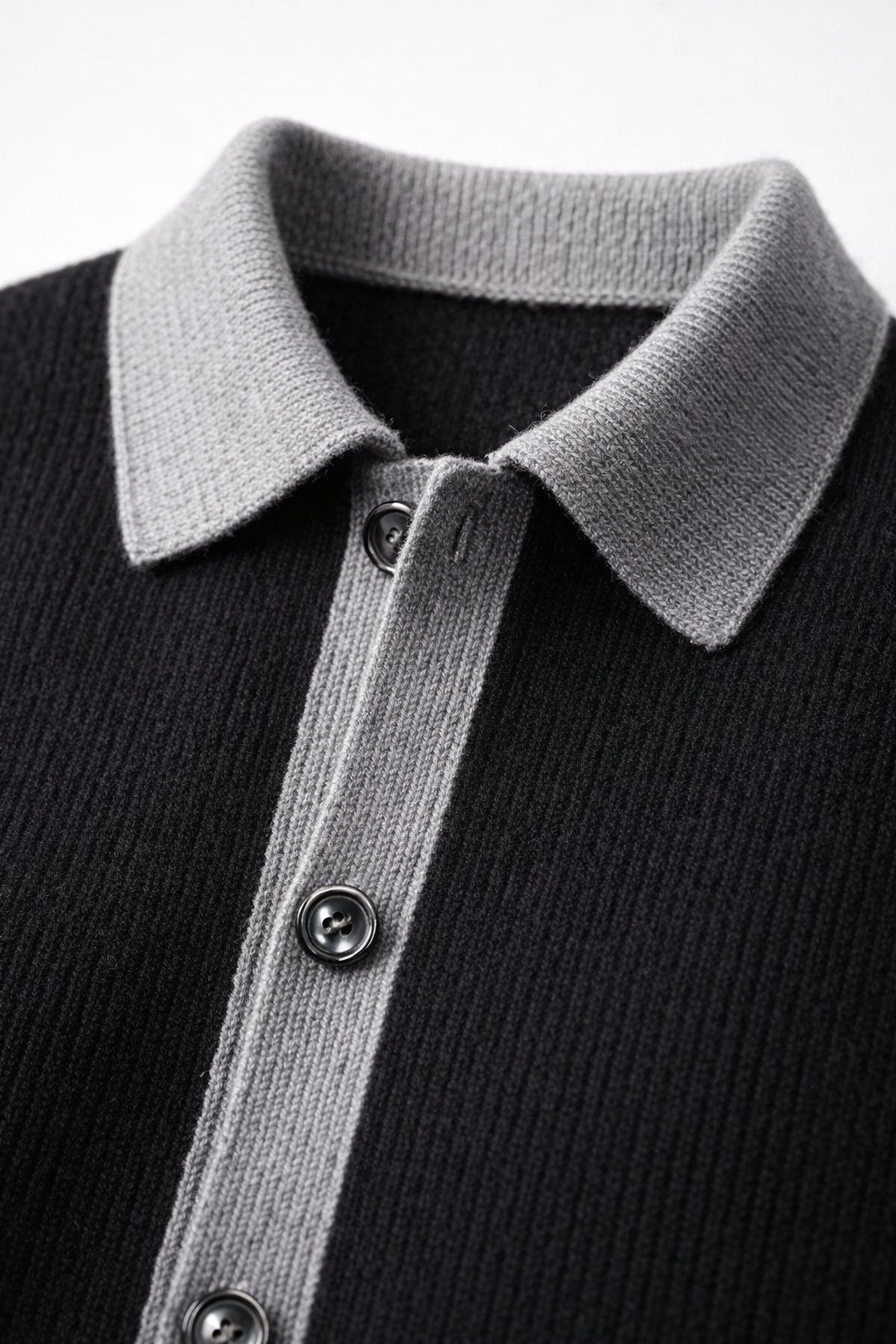 Emanuele Alpaca Knit Cardigan Charcoal