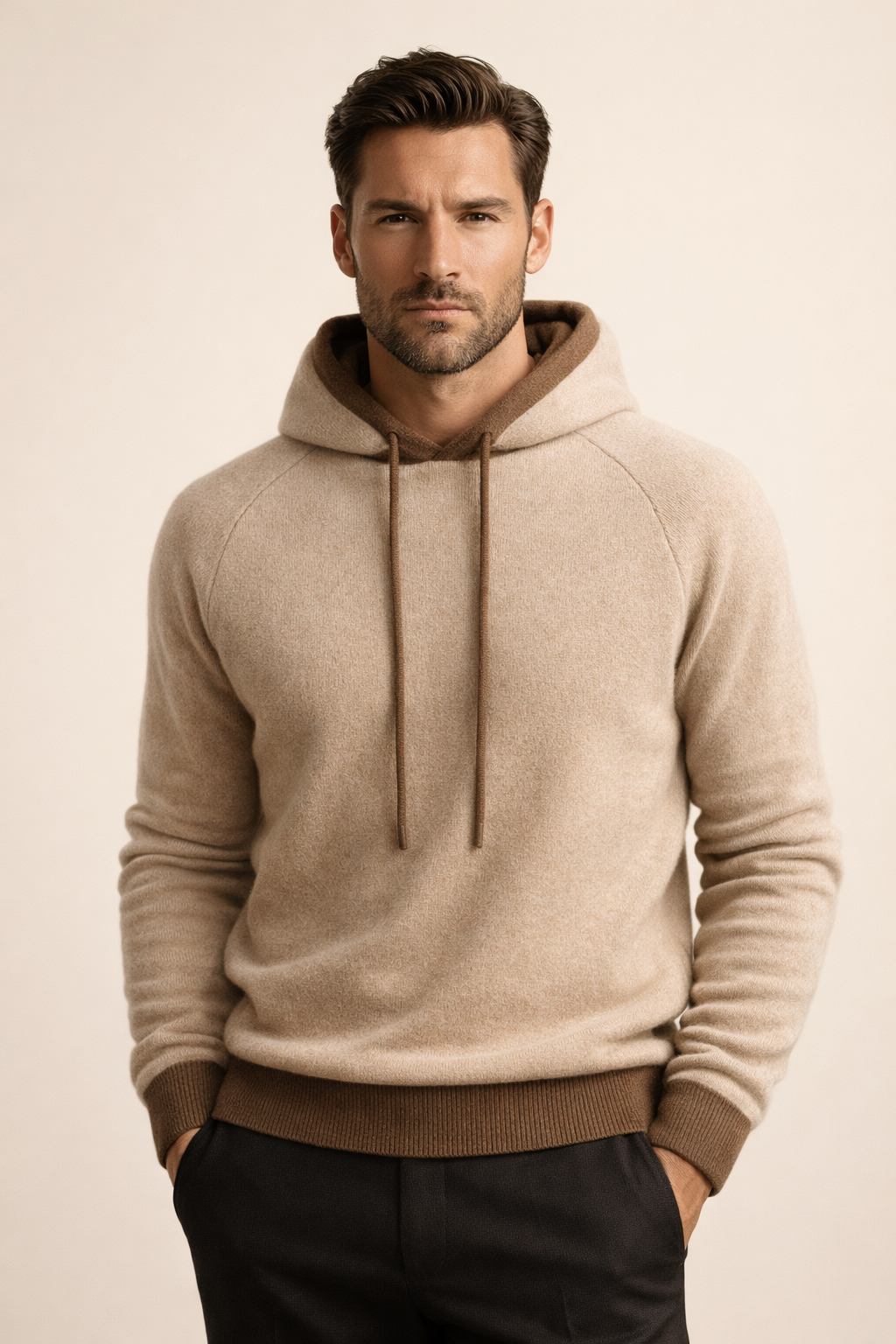 Tommaso Hooded Knit Brown
