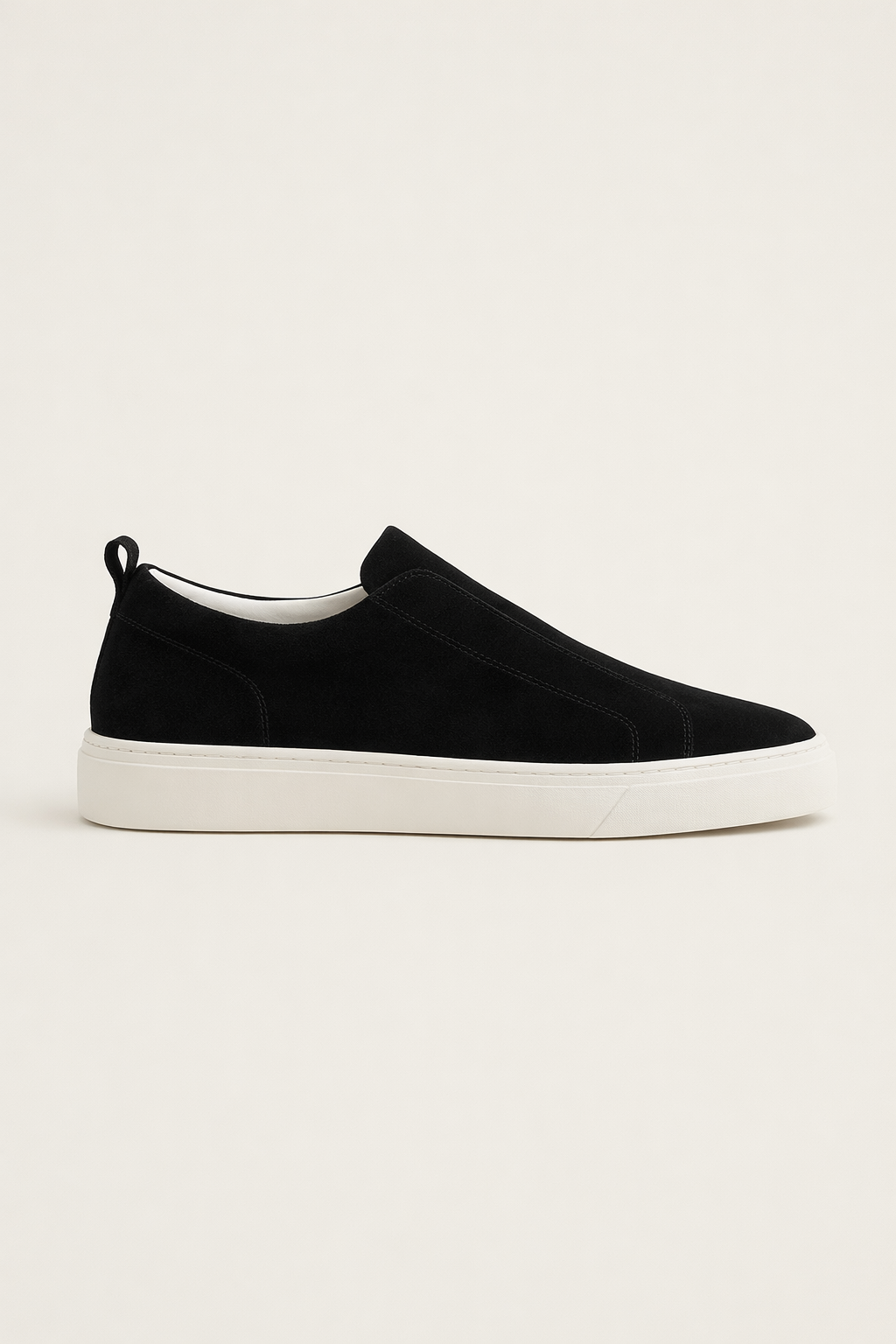 LeoMar V1 Suede Slip-On Black
