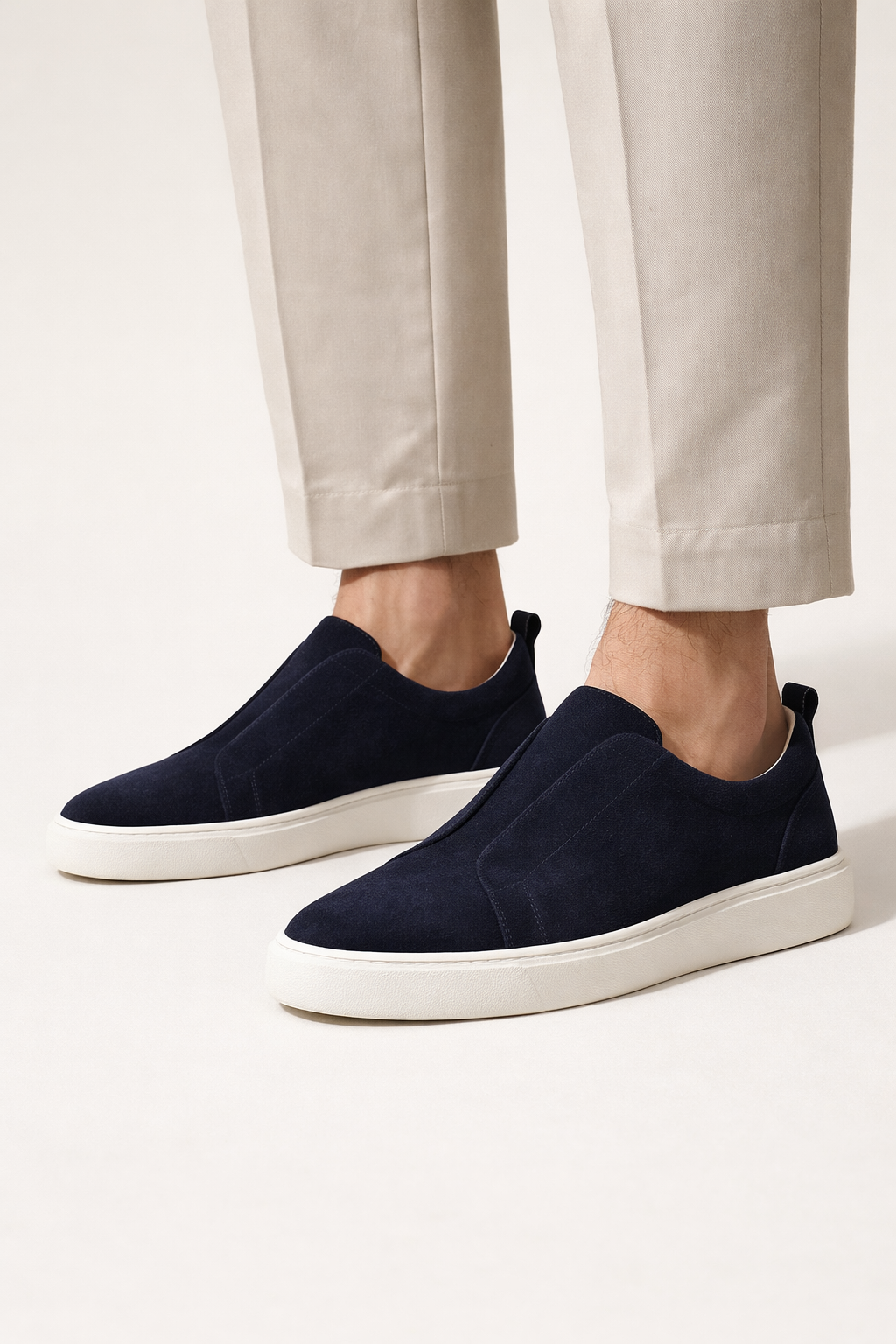 LeoMar V1 Suede Slip-On Navy