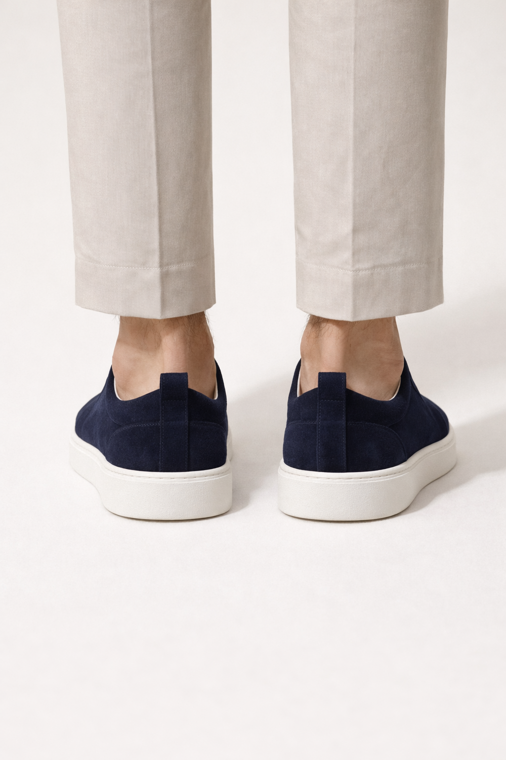 LeoMar V1 Suede Slip-On Navy