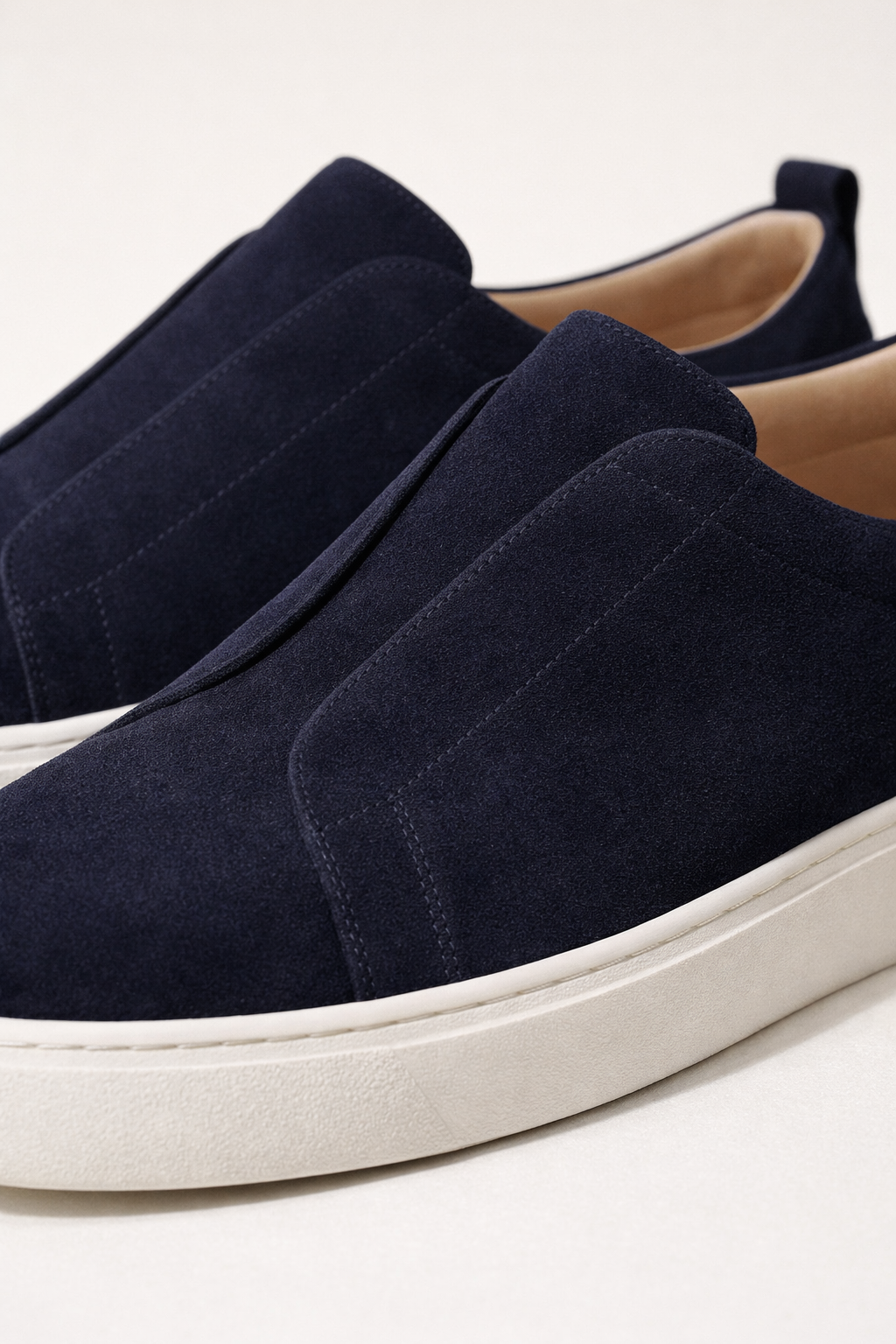 LeoMar V1 Suede Slip-On Navy