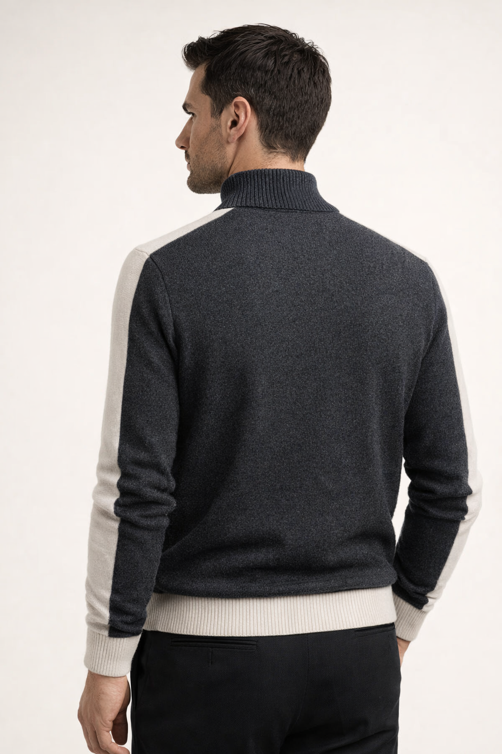 Francesco Merino Cardigan Dark Grey