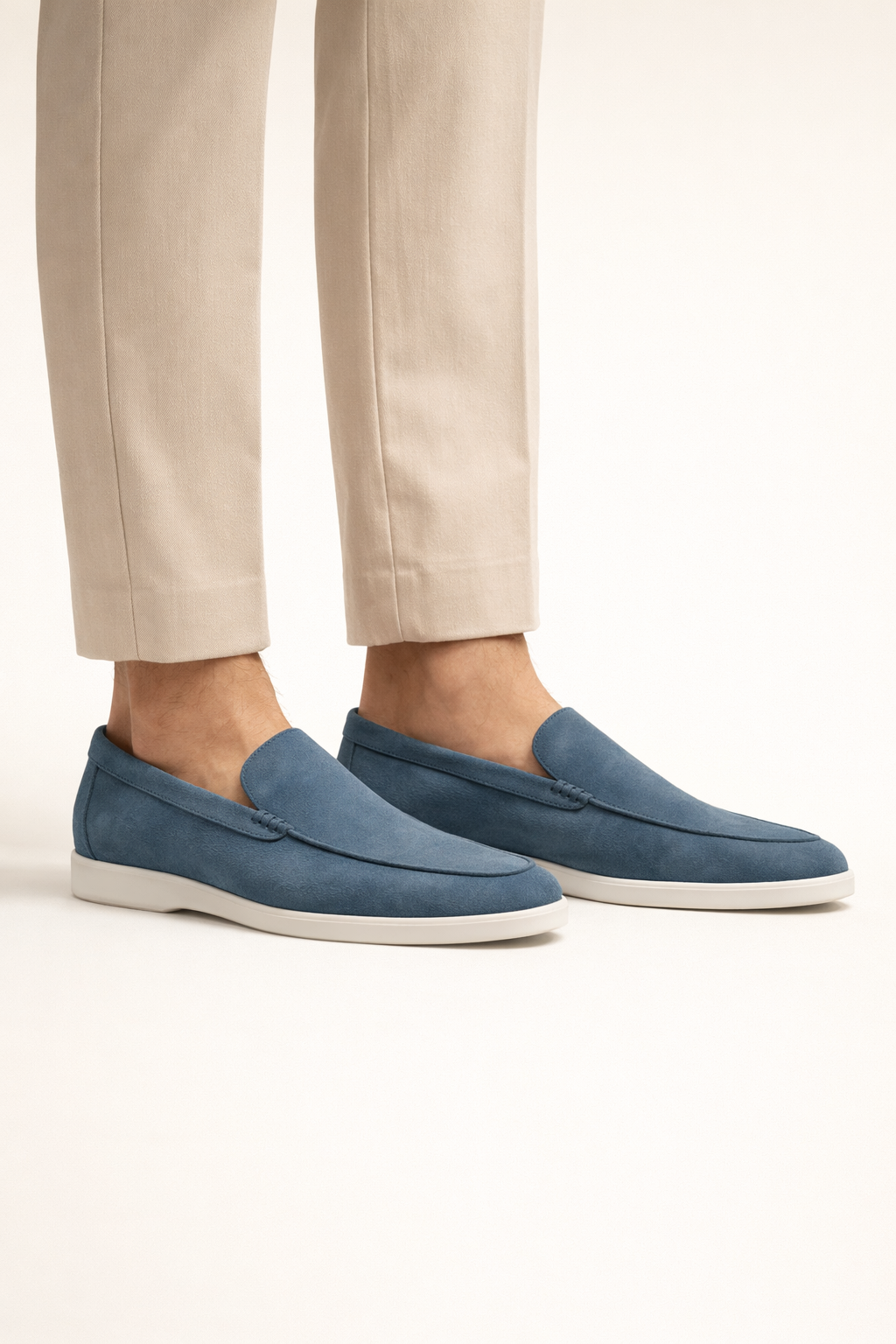 Leonis Suede Loafers Ocean Teal