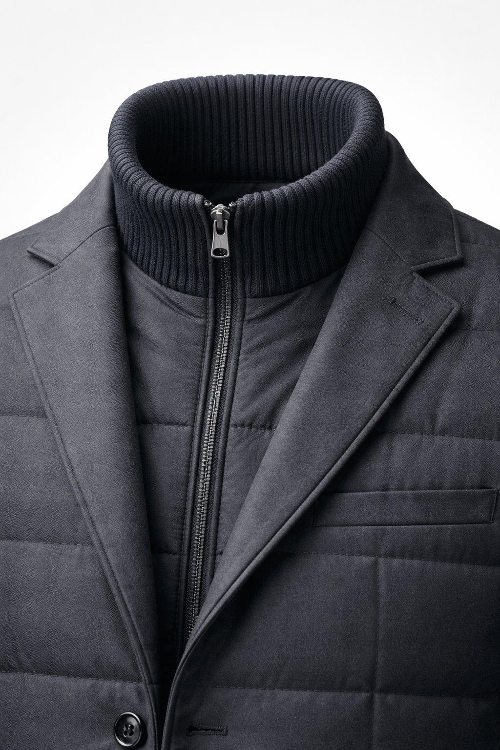 Corrado Quilted Hybrid Jacket Grey
