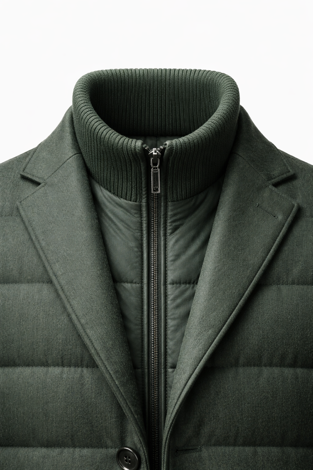 Corrado Quilted Hybrid Jacket Green