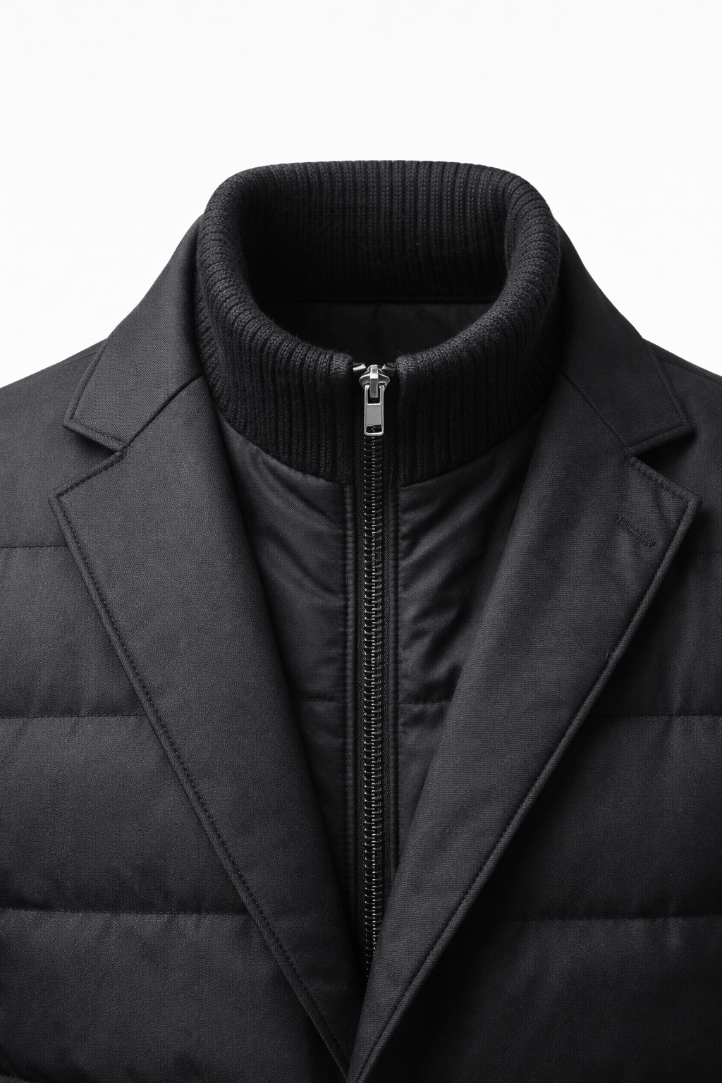 Corrado Quilted Hybrid Jacket Black