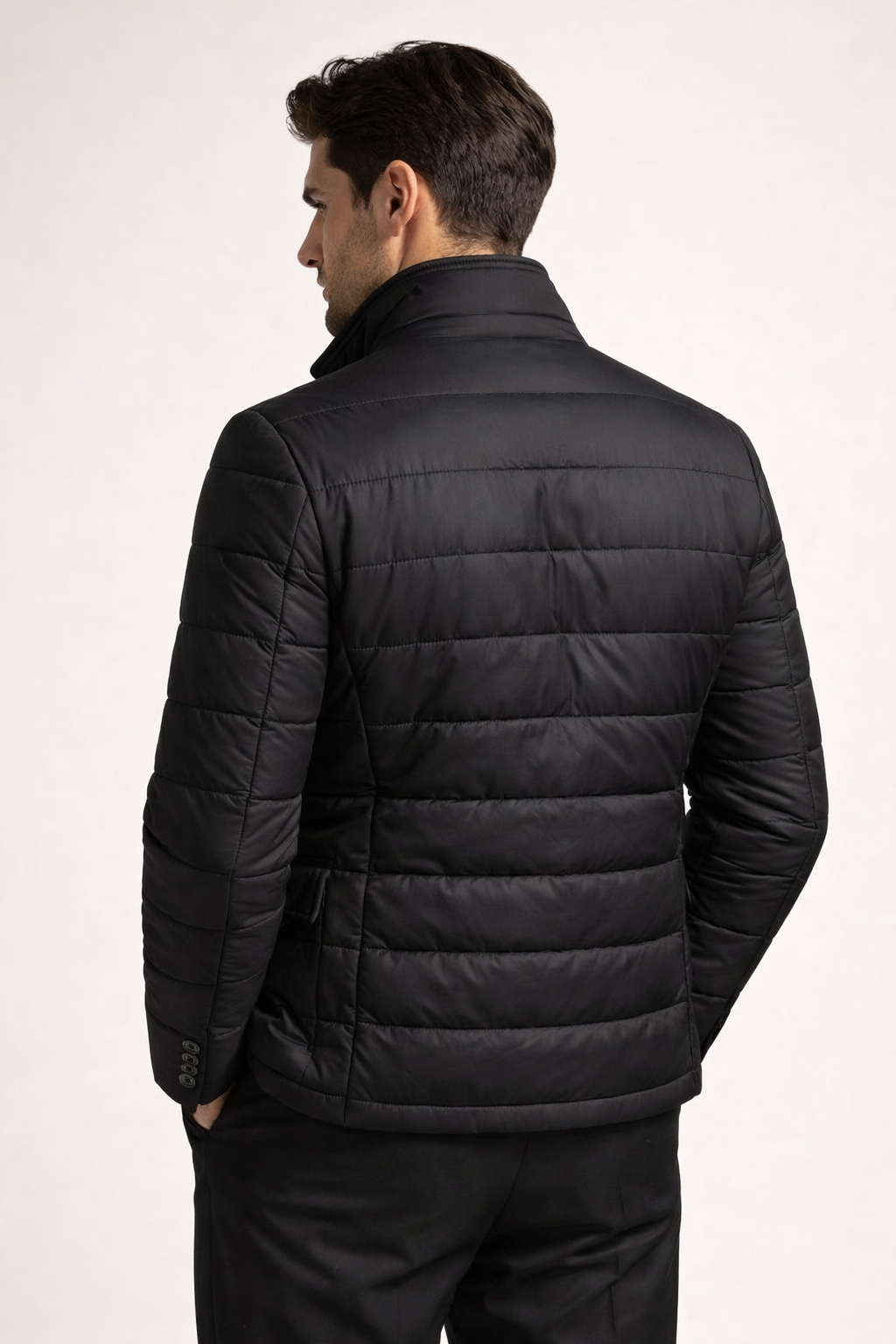 Corrado Quilted Hybrid Jacket Black