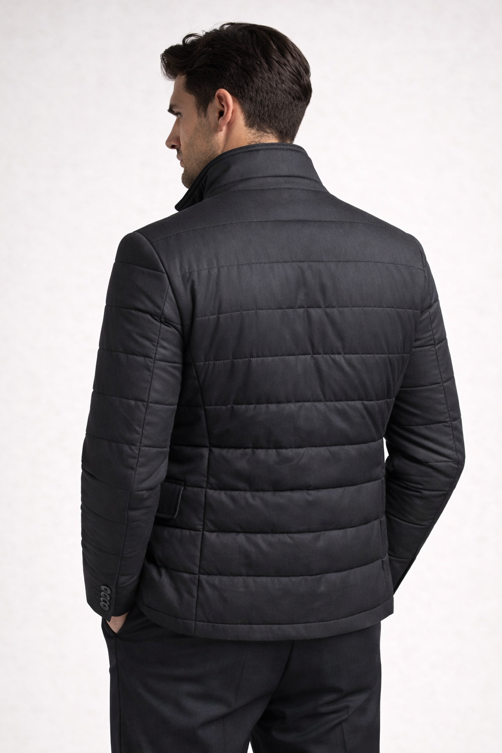 Corrado Quilted Hybrid Jacket Grey