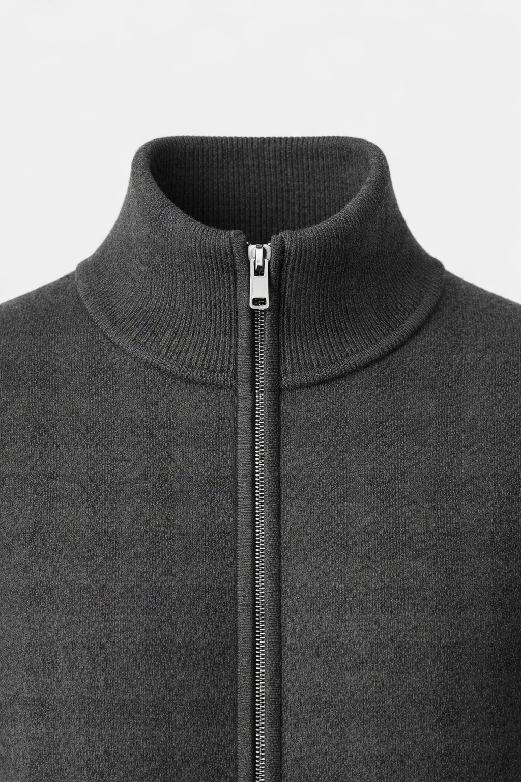 Alberto Merino Zip Vest Dark Grey