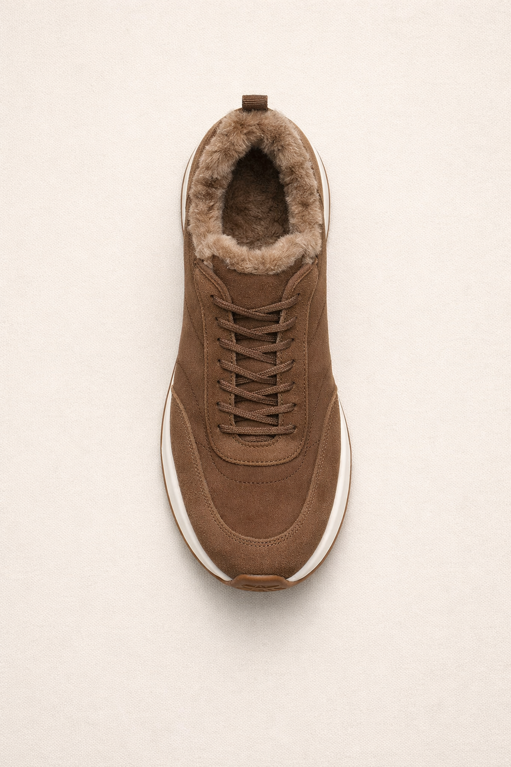 Rivaro Fur-Lined Sneaker Brown