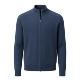 Lorenzi Cashmere Cardigan Blue