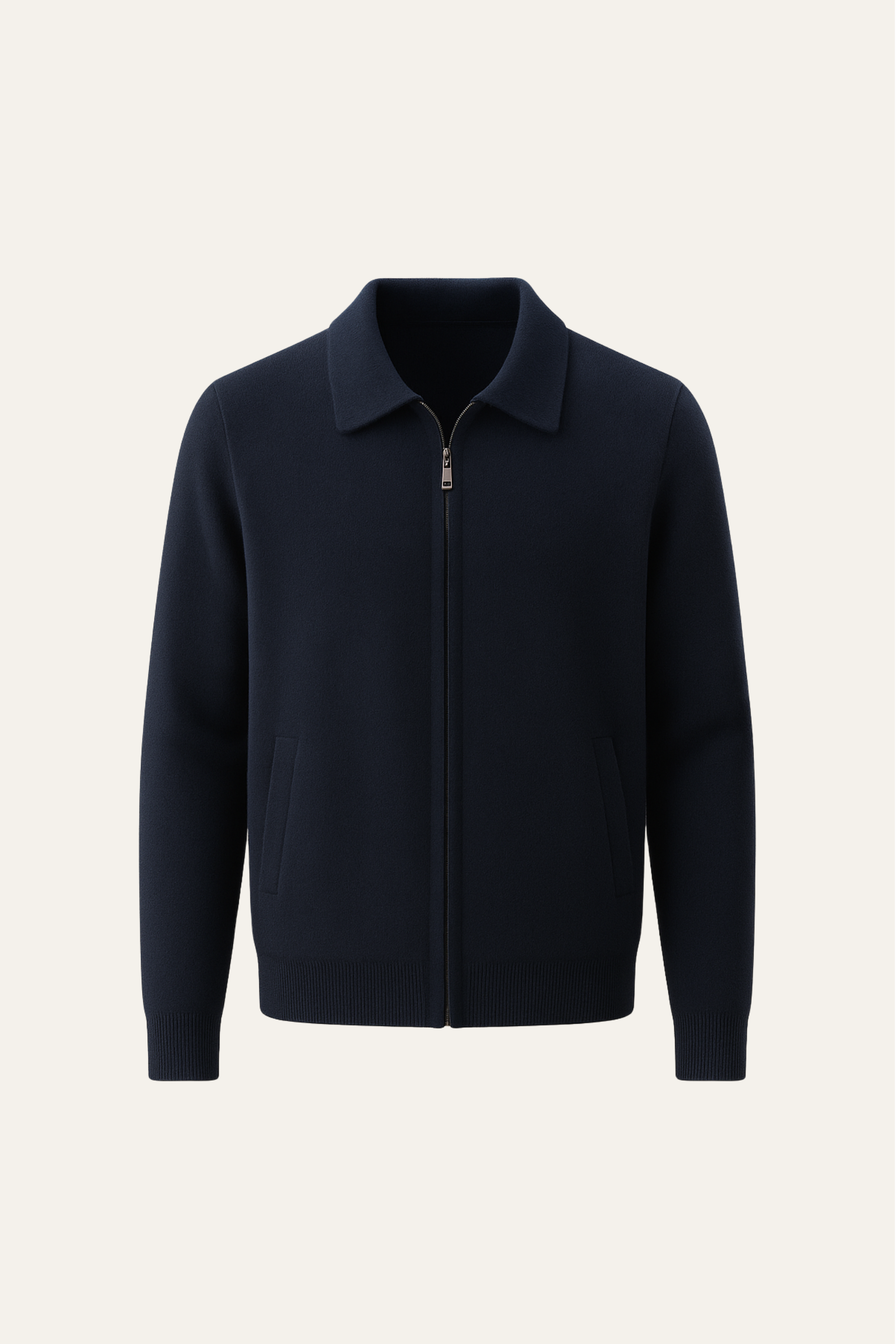 Carvelli Merino Zip Sweater Navy