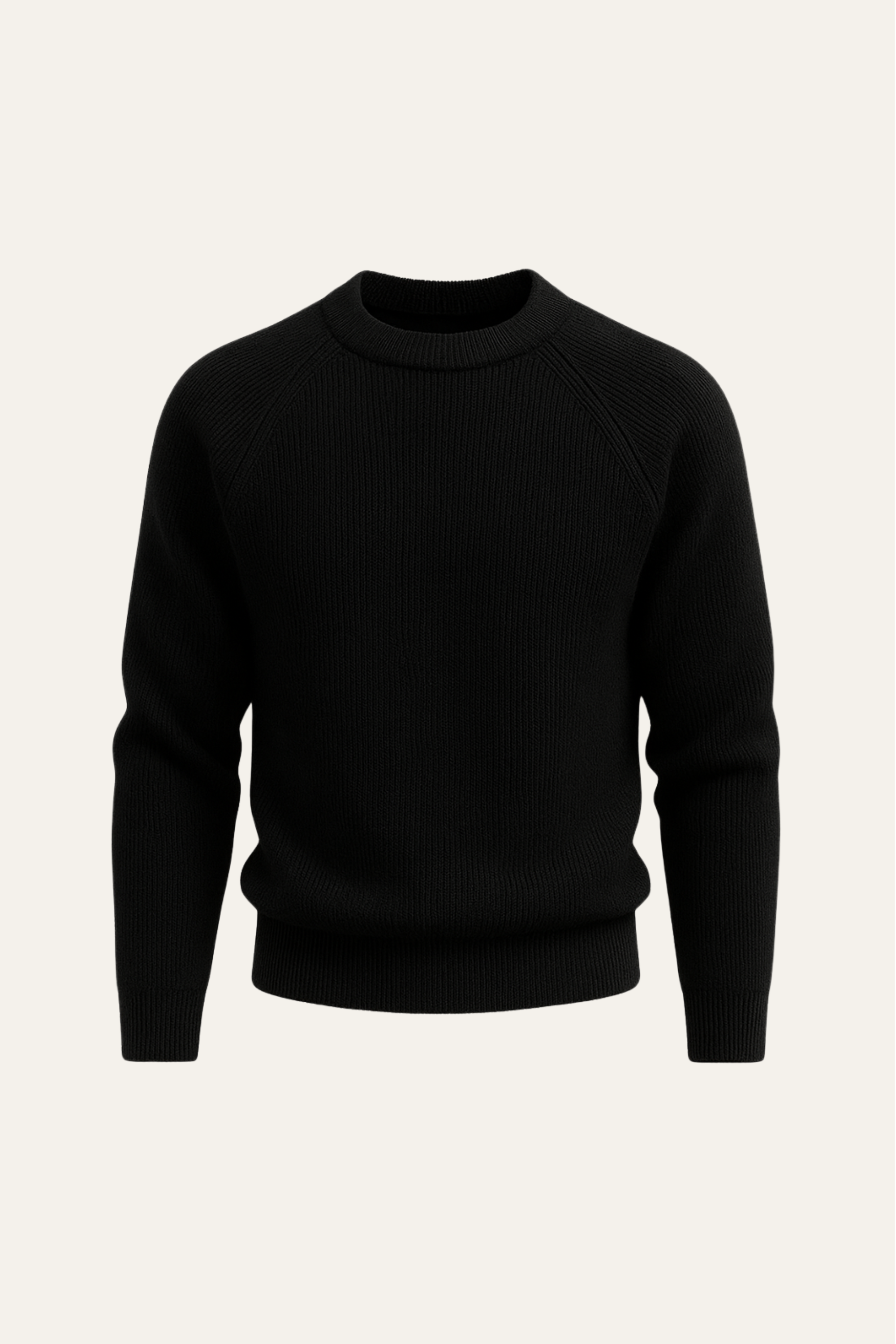 Ravello Wool Crewneck Black