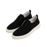 LeoMar V1 Suede Slip-On Black