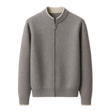 Terenzo Zip Cardigan Grey