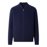 Arento Merino Cardigan Navy