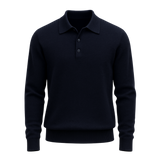 Alessandro Merino Polo Knit Navy