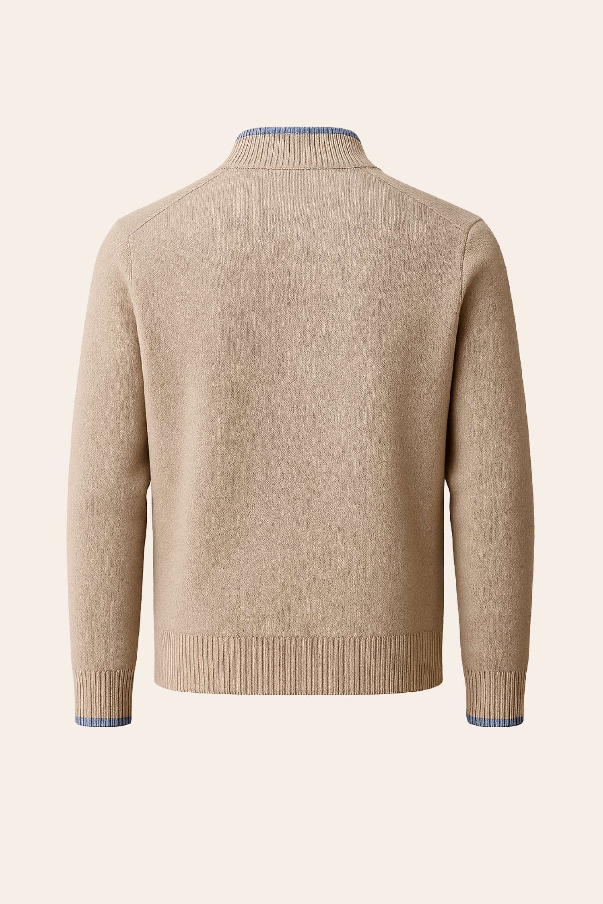 Terenzo Zip Cardigan Beige